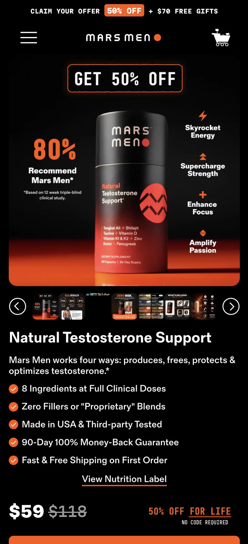 Product Page — 50% Off