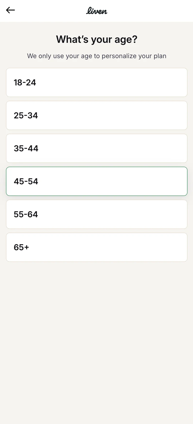 Age Selection