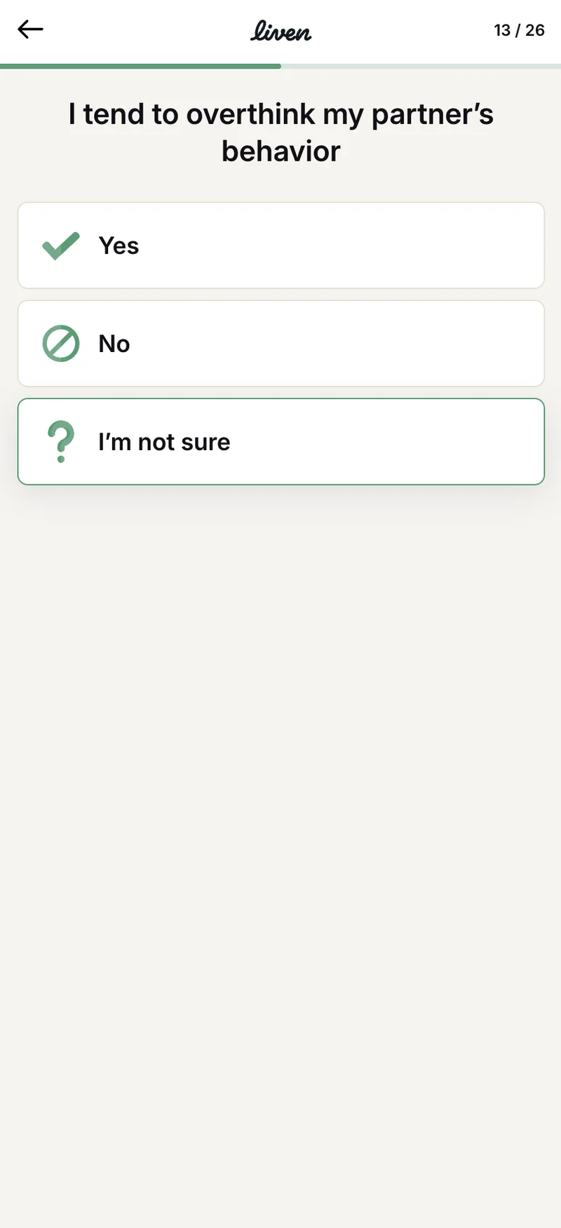 Q13 — Partner Overthinking