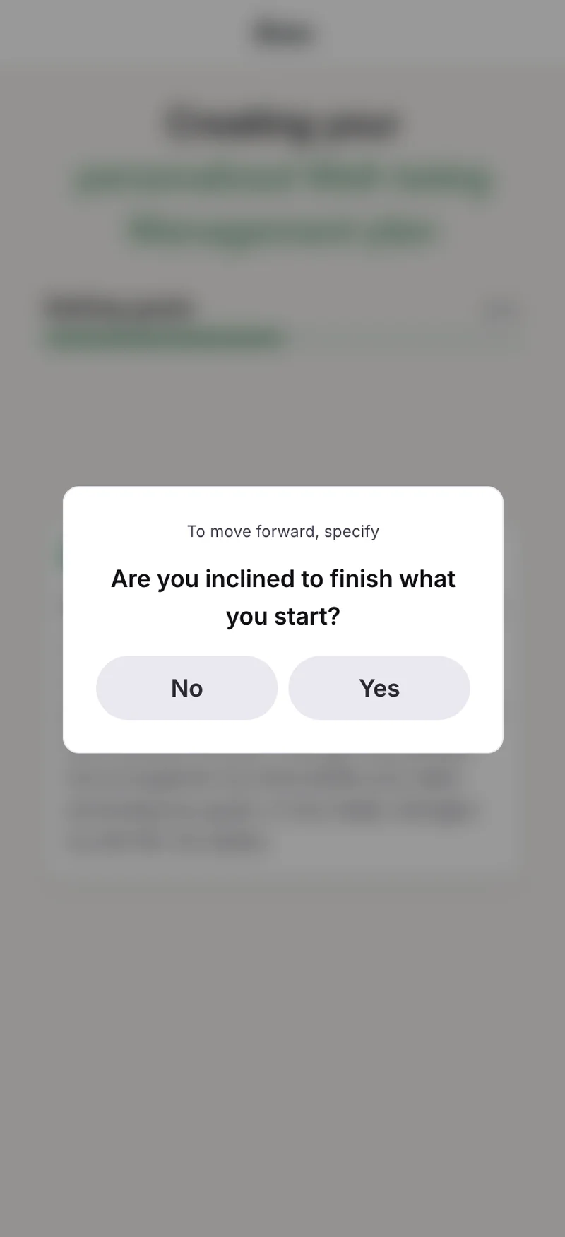 Micro-Commitment Pop-Up