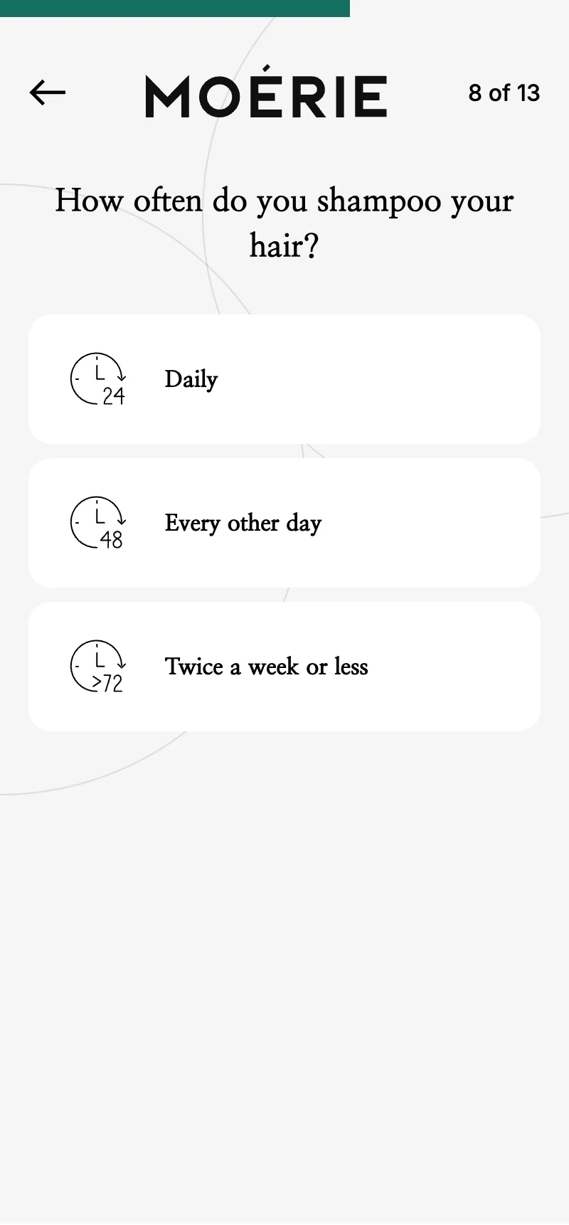 Q8 — Wash Frequency