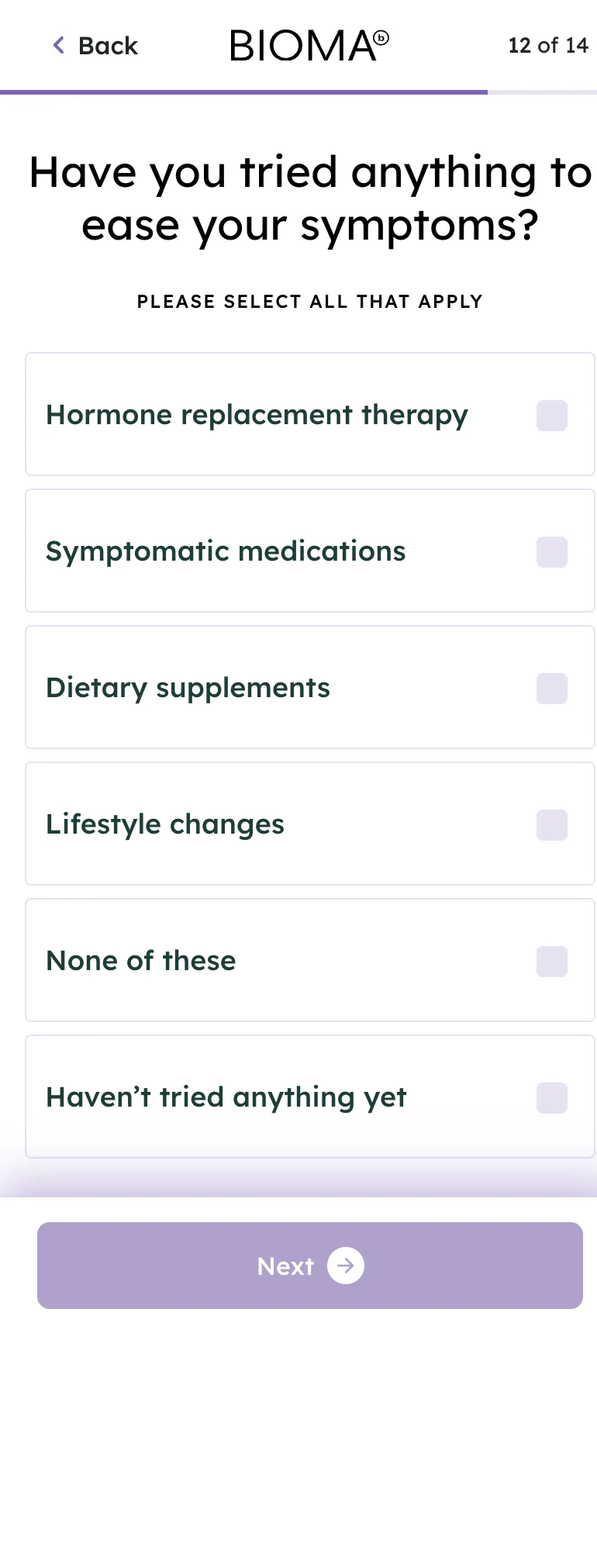 Q11 — Prior Treatments (Multi-Select)
