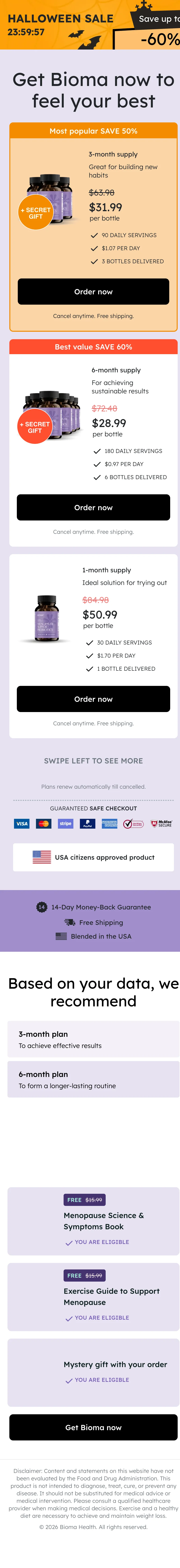 Offer — Countdown, Decoy Tiers & Secret Gifts