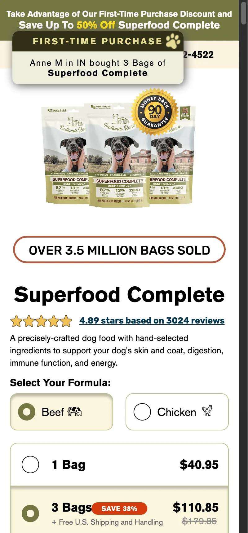 Offer — Superfood Complete Advertorial & Tiered Pricing