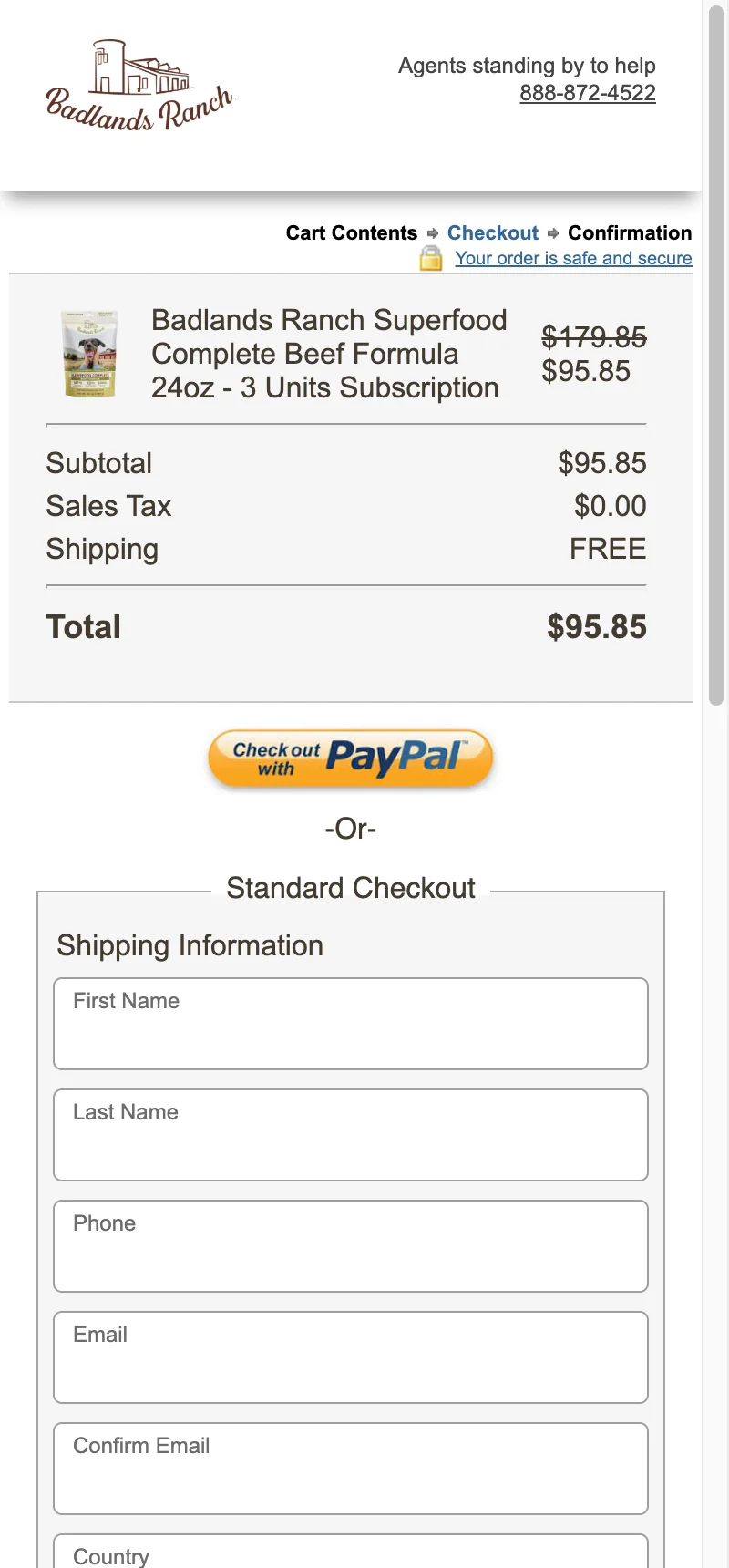 Secure Cart — Checkout