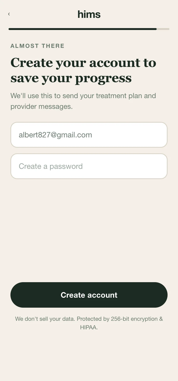 Account & Email Capture