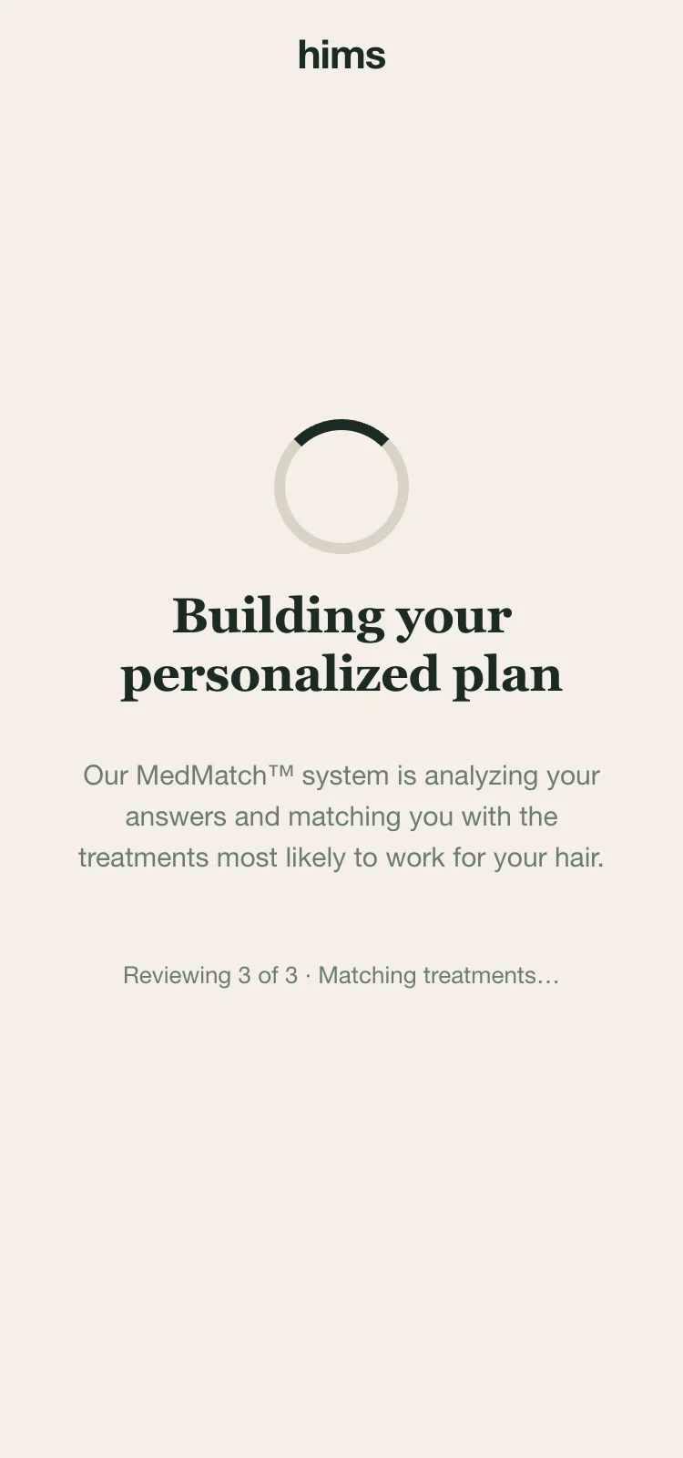 Building Your Plan — MedMatch AI