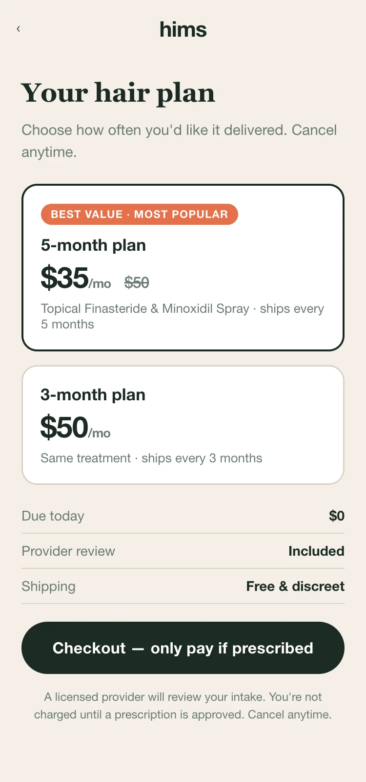 Offer — Provider-Gated Subscription
