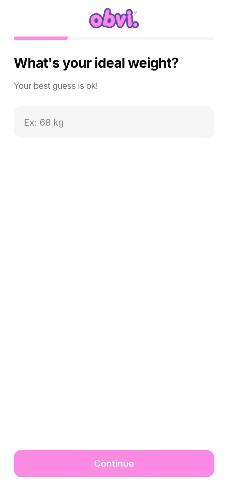 Q3 — Ideal Weight (Text Input)