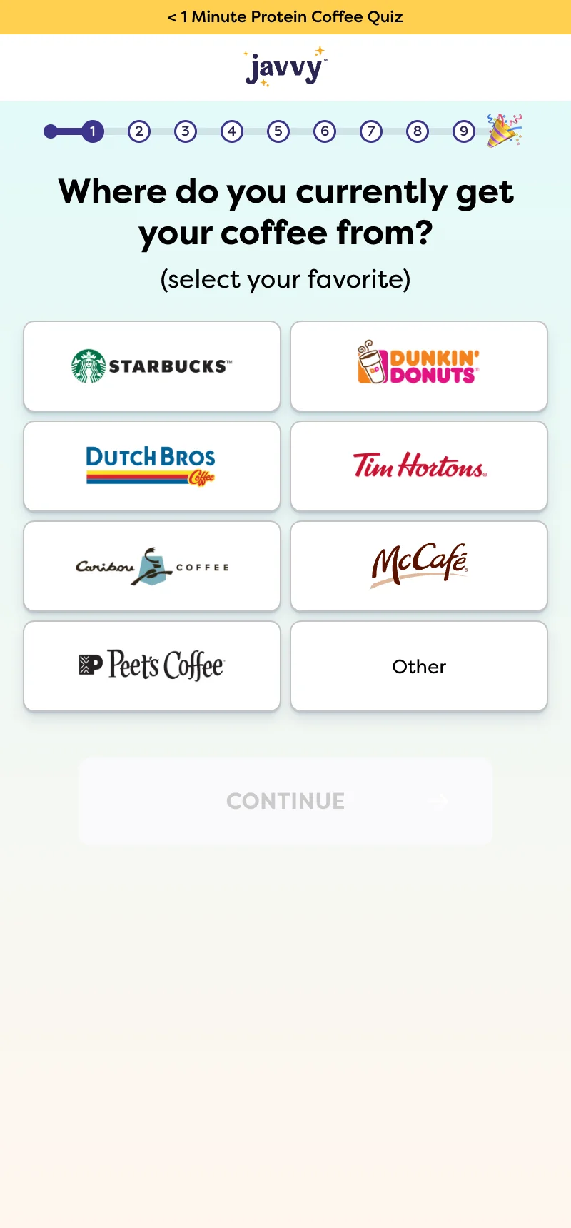 Landing — Q1: Current Coffee Source