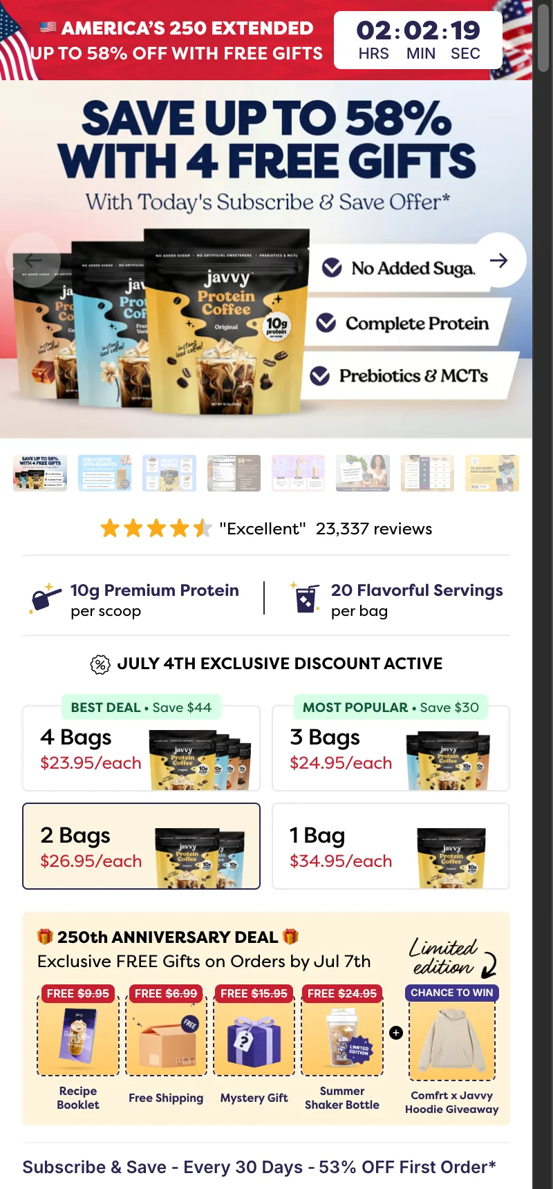 Offer — Bundle Pricing & Free Gifts