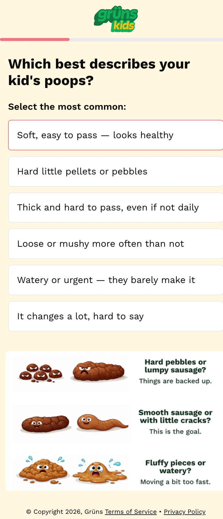 Q3 — Stool Consistency (Bristol Visual)