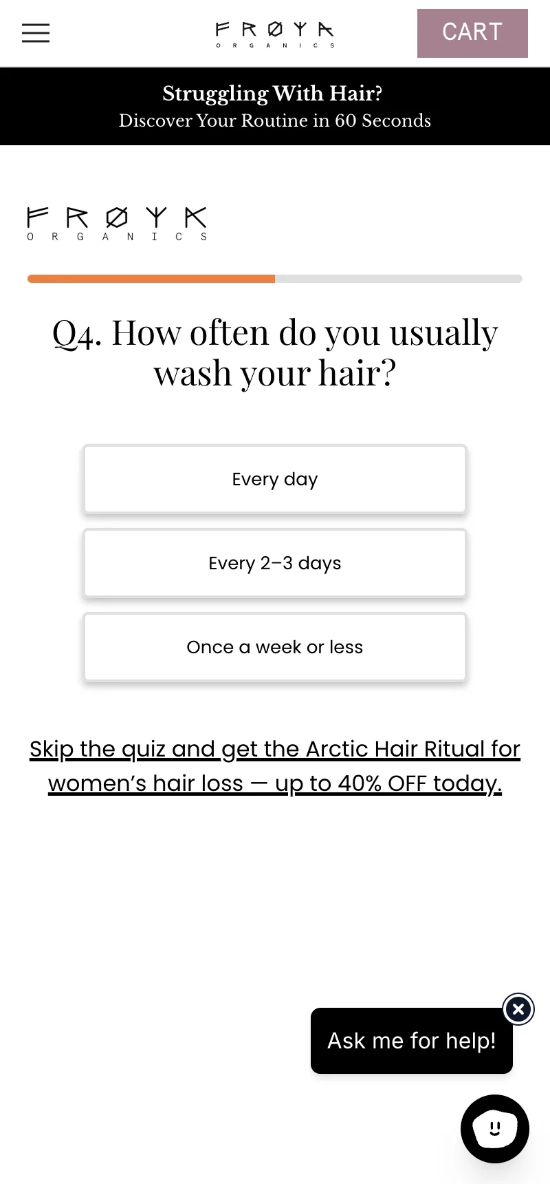 Q4 — Wash Frequency