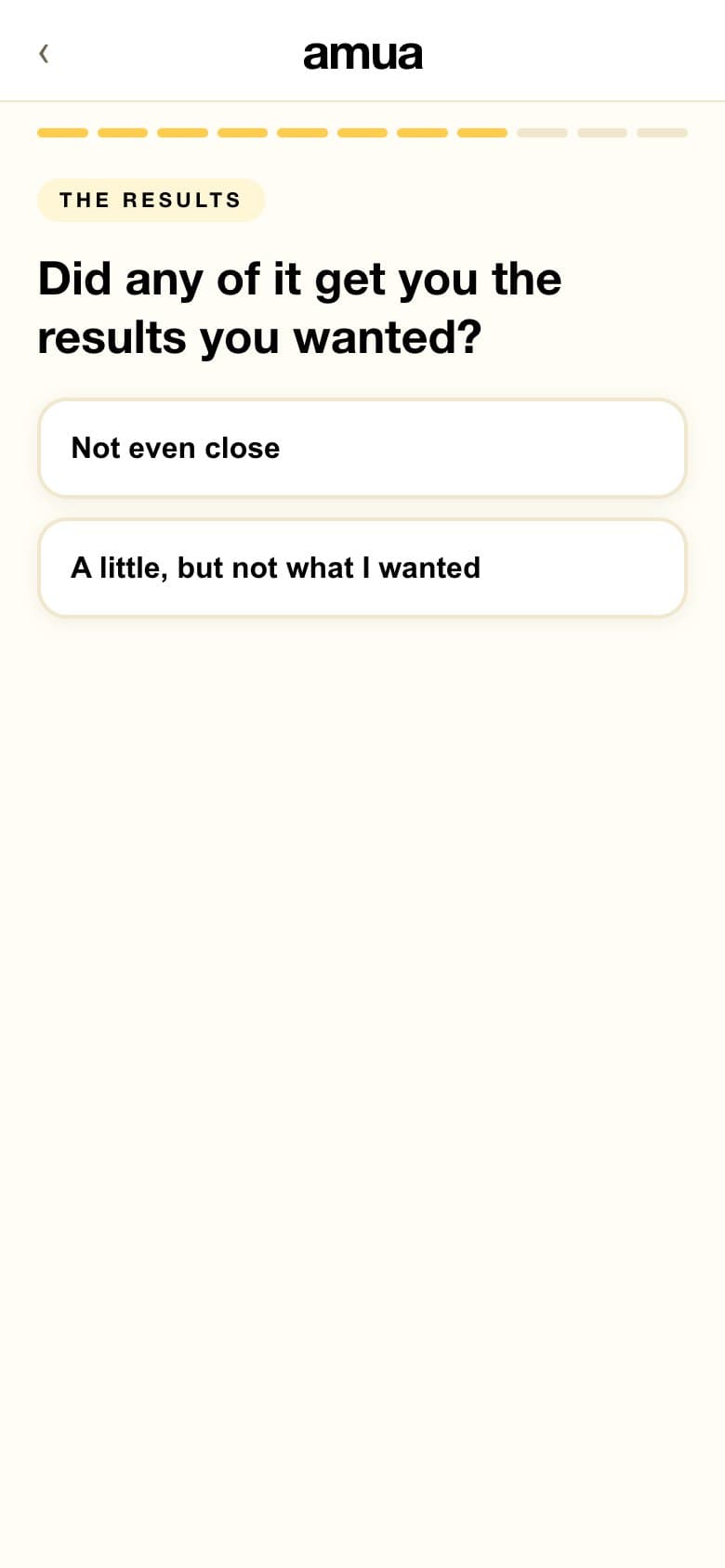 THE RESULTS — A Question With No Success Option