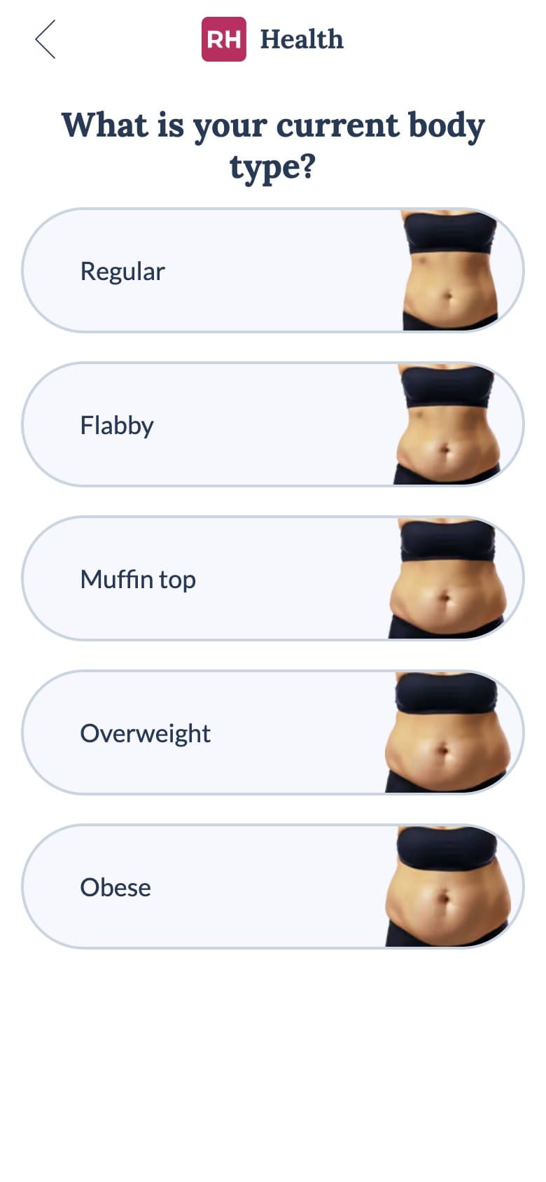 Landing — Current Body Type