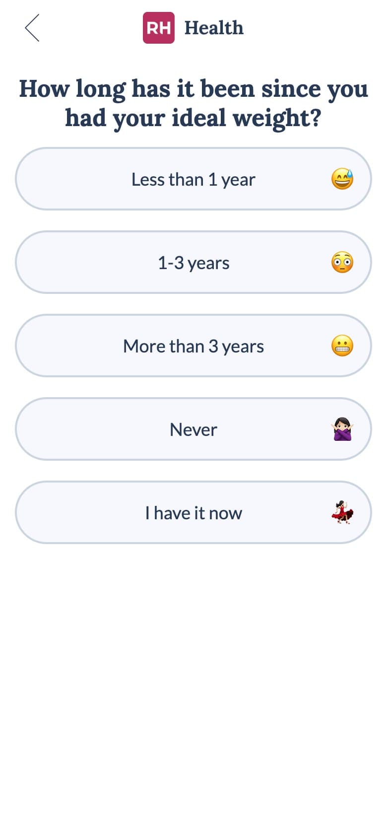 How Long Since Your Ideal Weight
