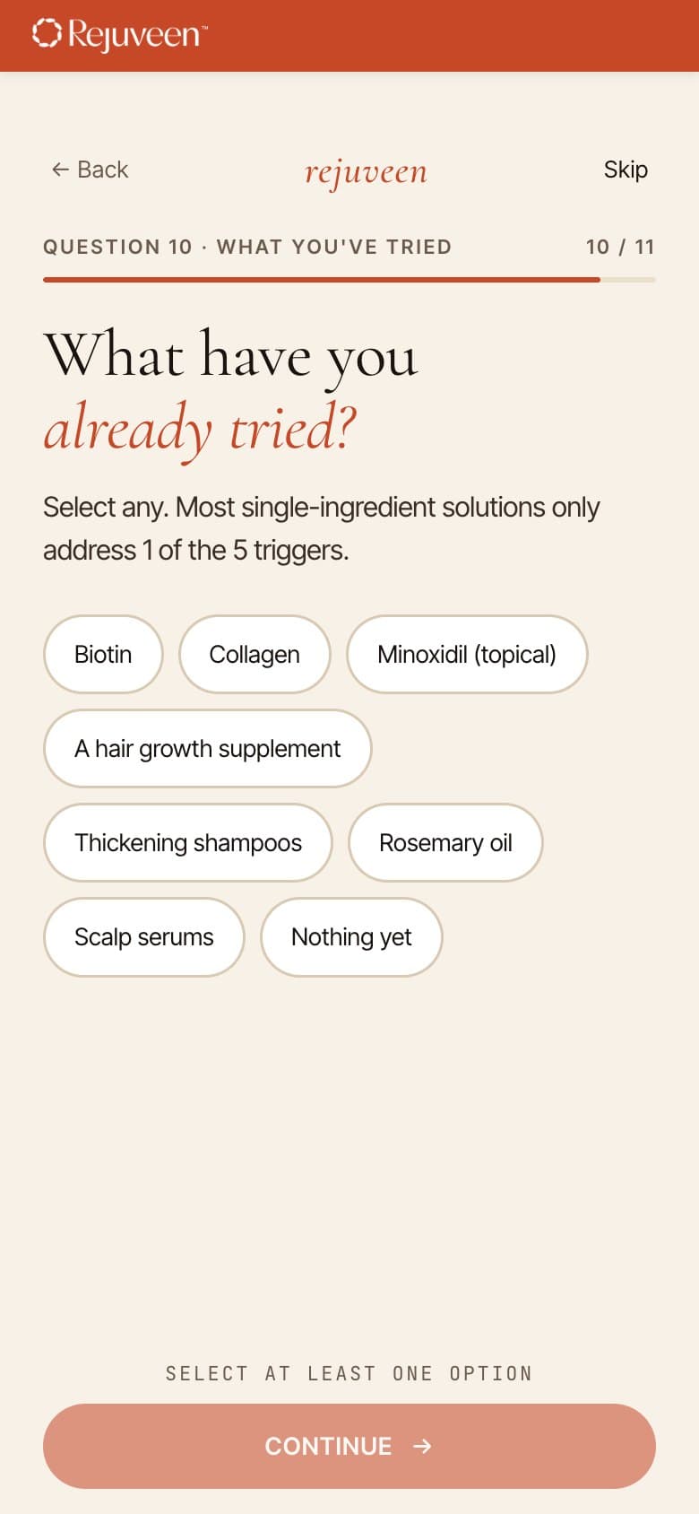 Q10 — What You've Already Tried (Multi-Select)