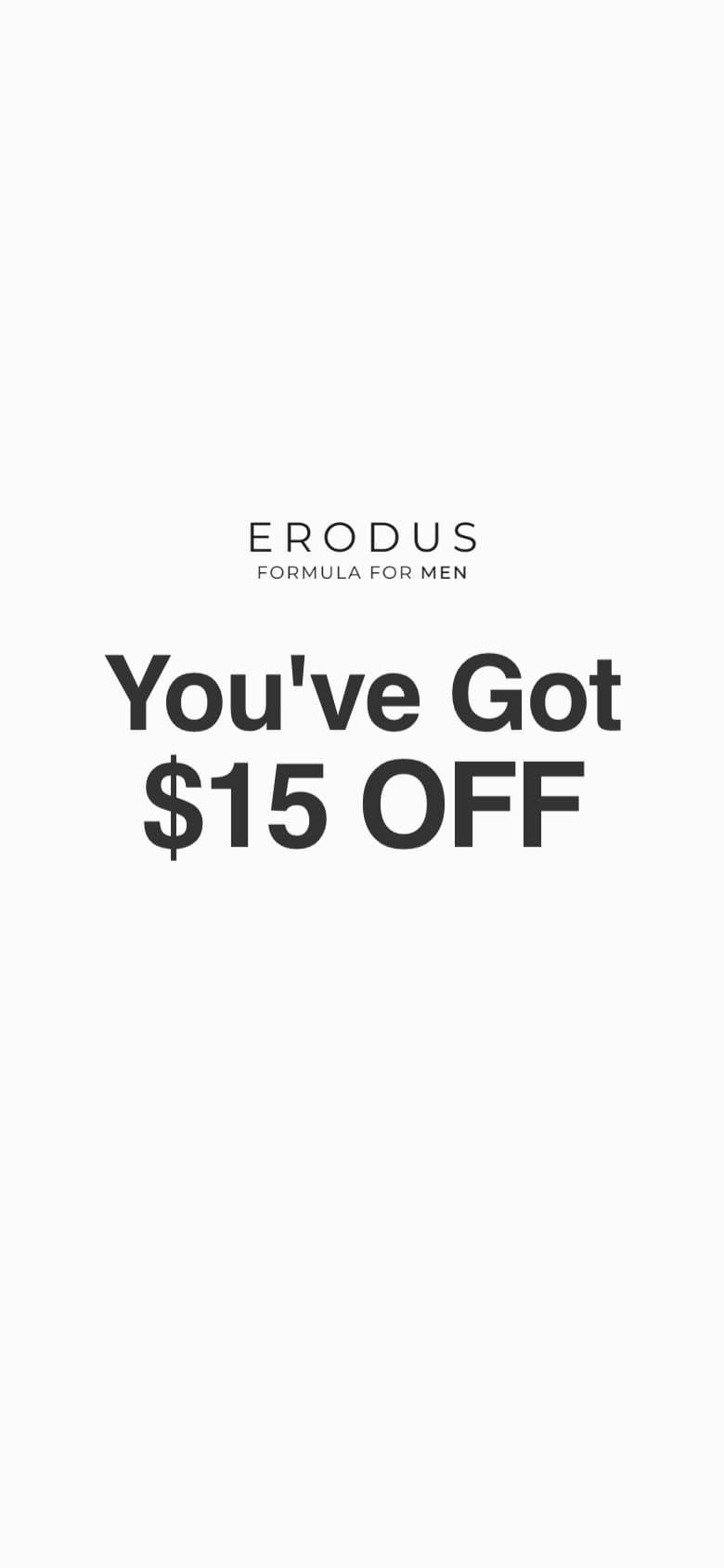 Popup — 'You've Got $15 OFF'