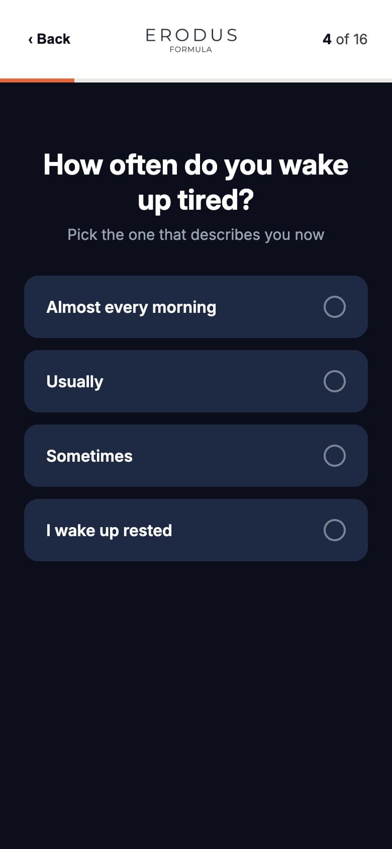 Q4 — How Often Do You Wake Up Tired?
