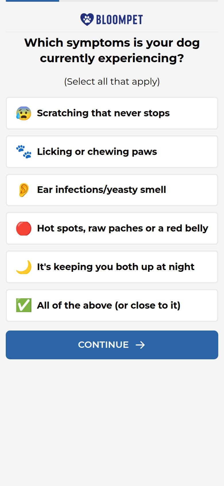 Q4 — Which Symptoms Is Your Dog Experiencing?