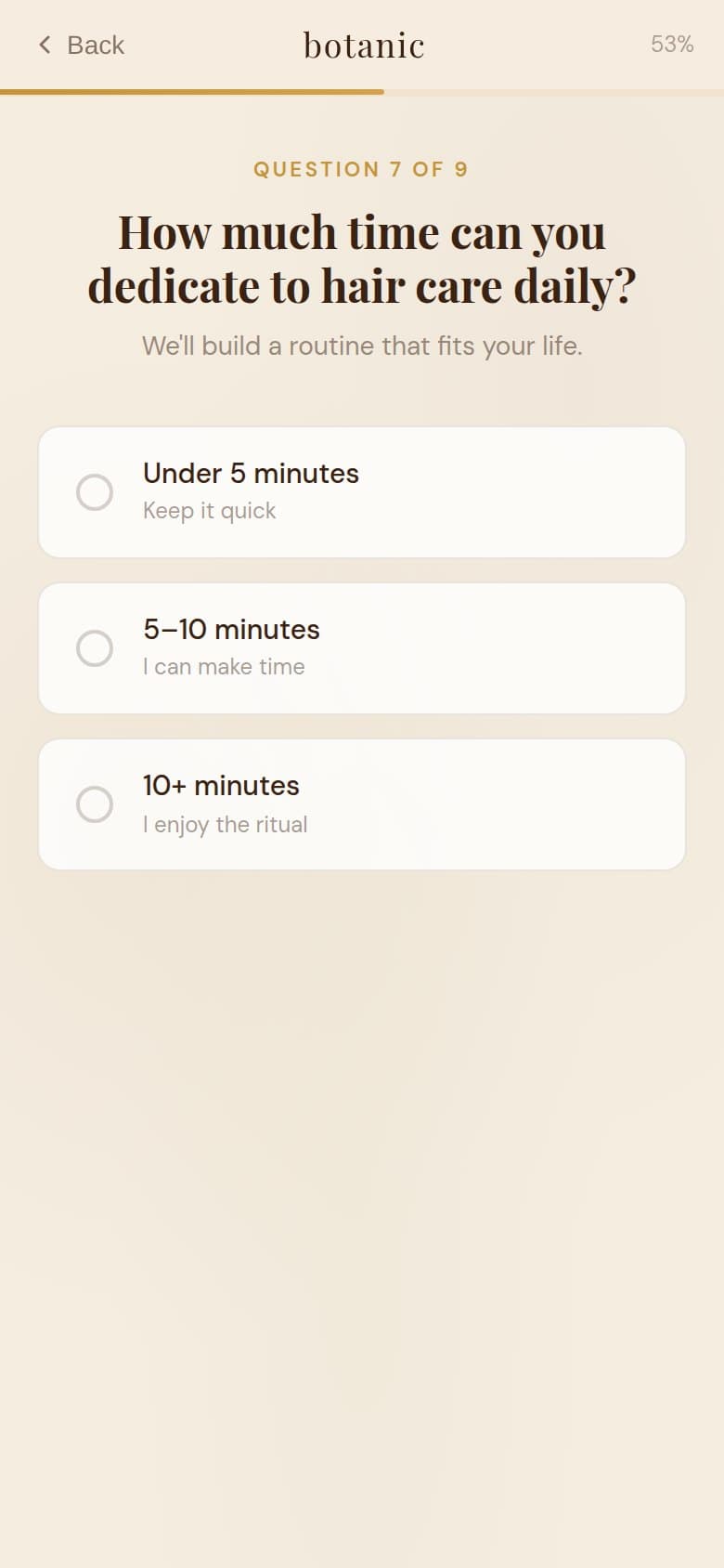 Q7 — Daily Hair-Care Time