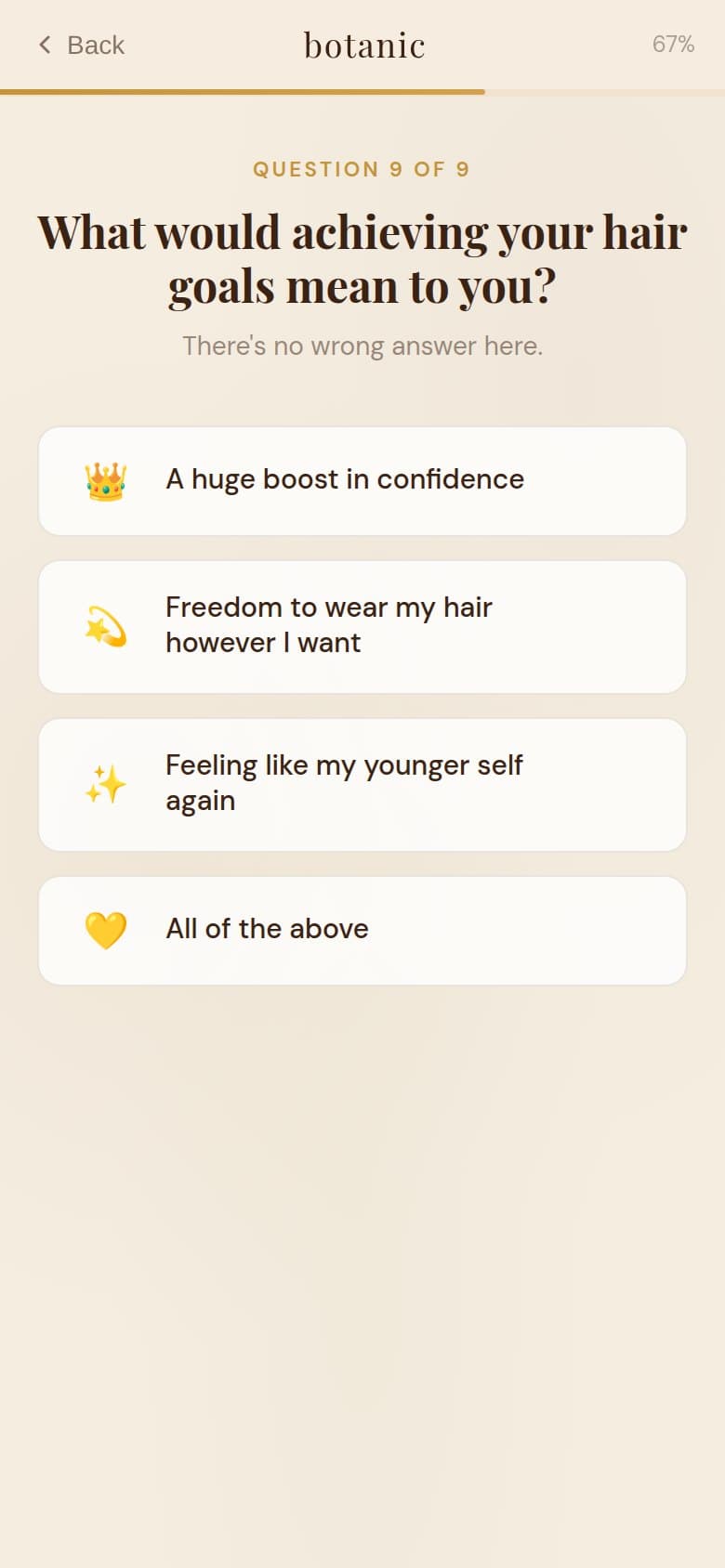 Q9 — What Achieving Your Hair Goals Would Mean