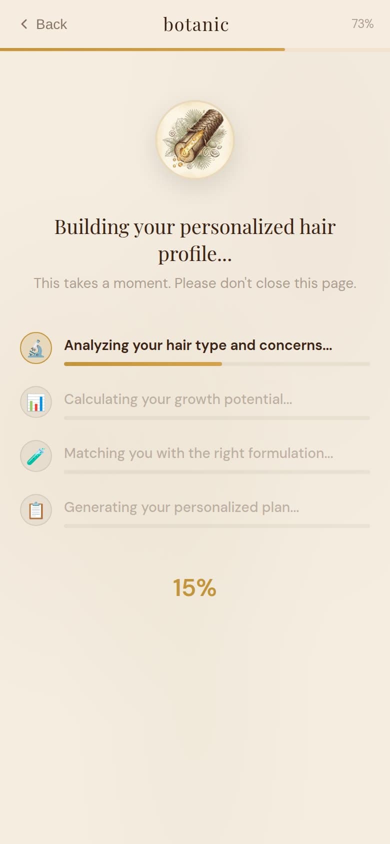 Loader — Building Your Personalized Hair Profile