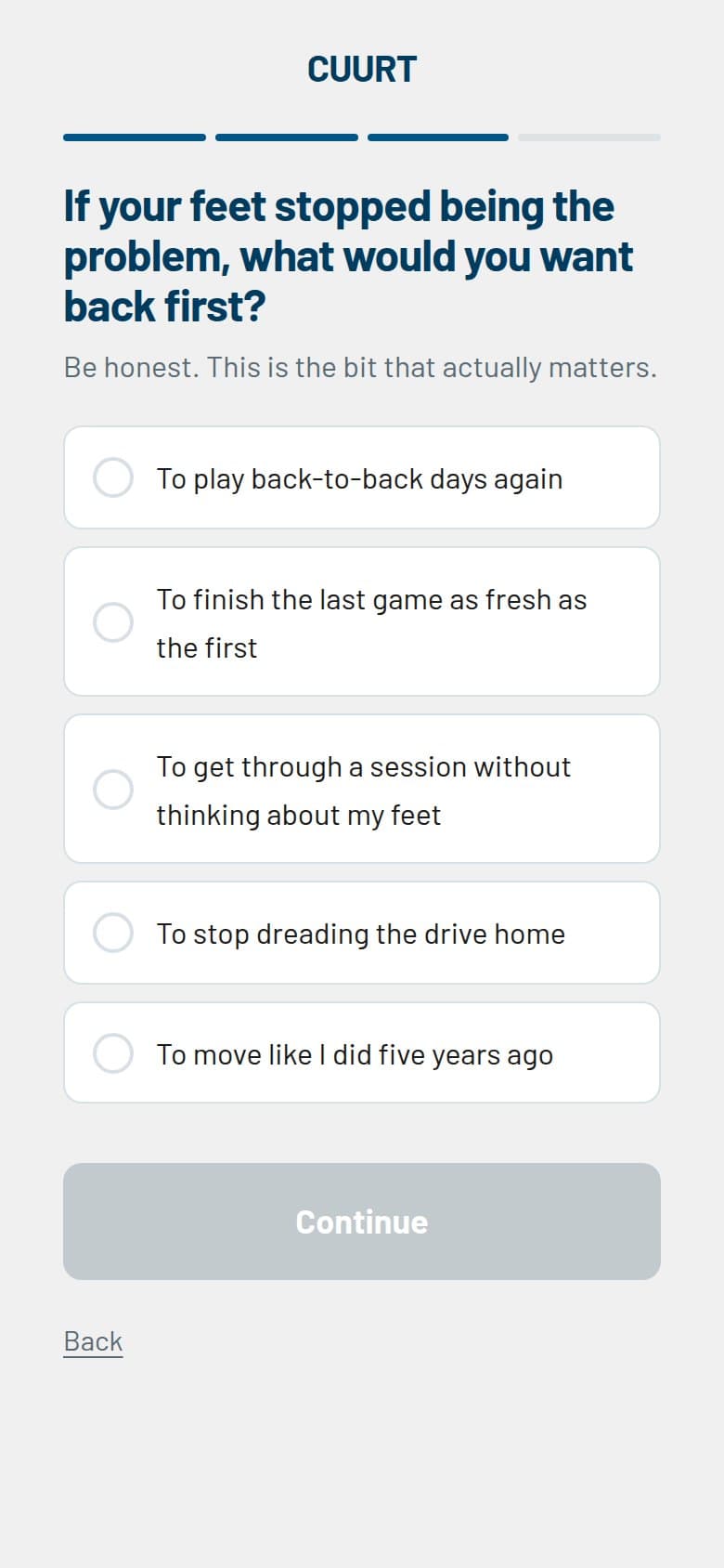 Q4 — What Would You Want Back First?
