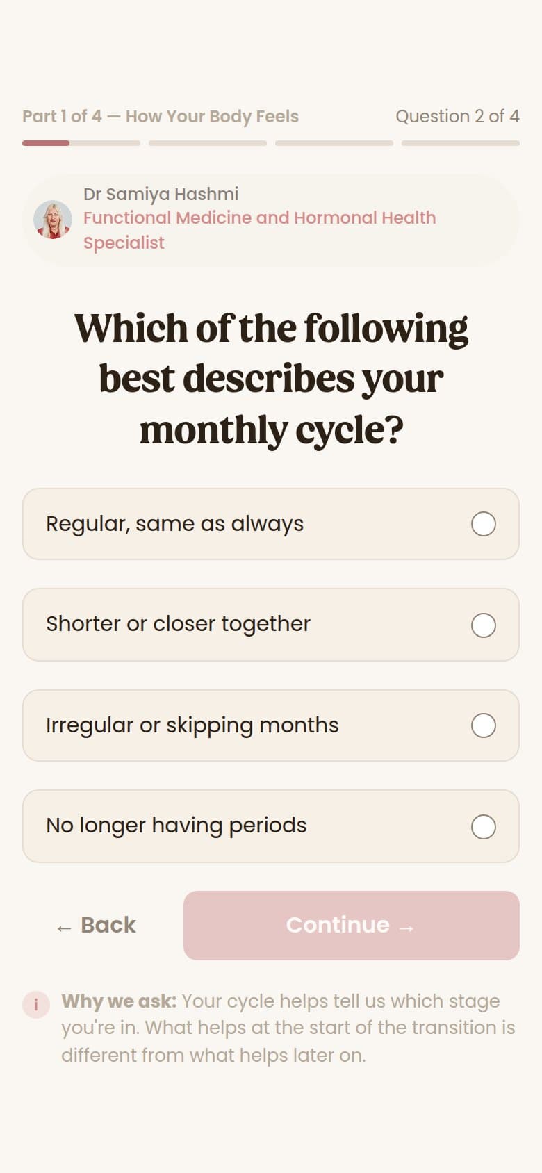 Part 1 Q2 — Monthly Cycle