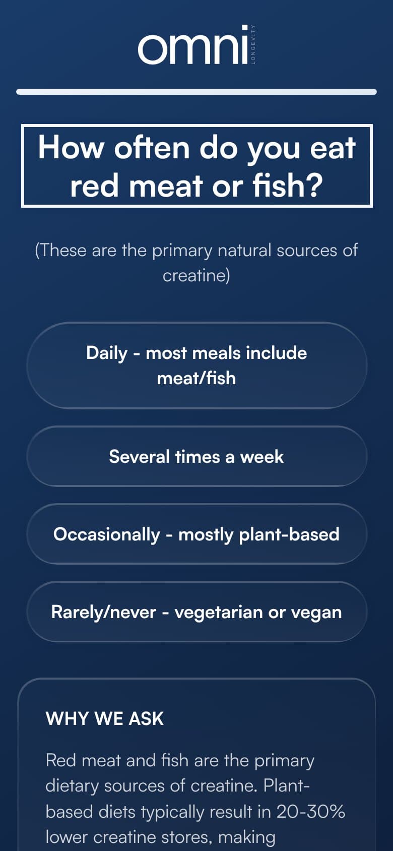 Q11 — Red Meat or Fish Intake
