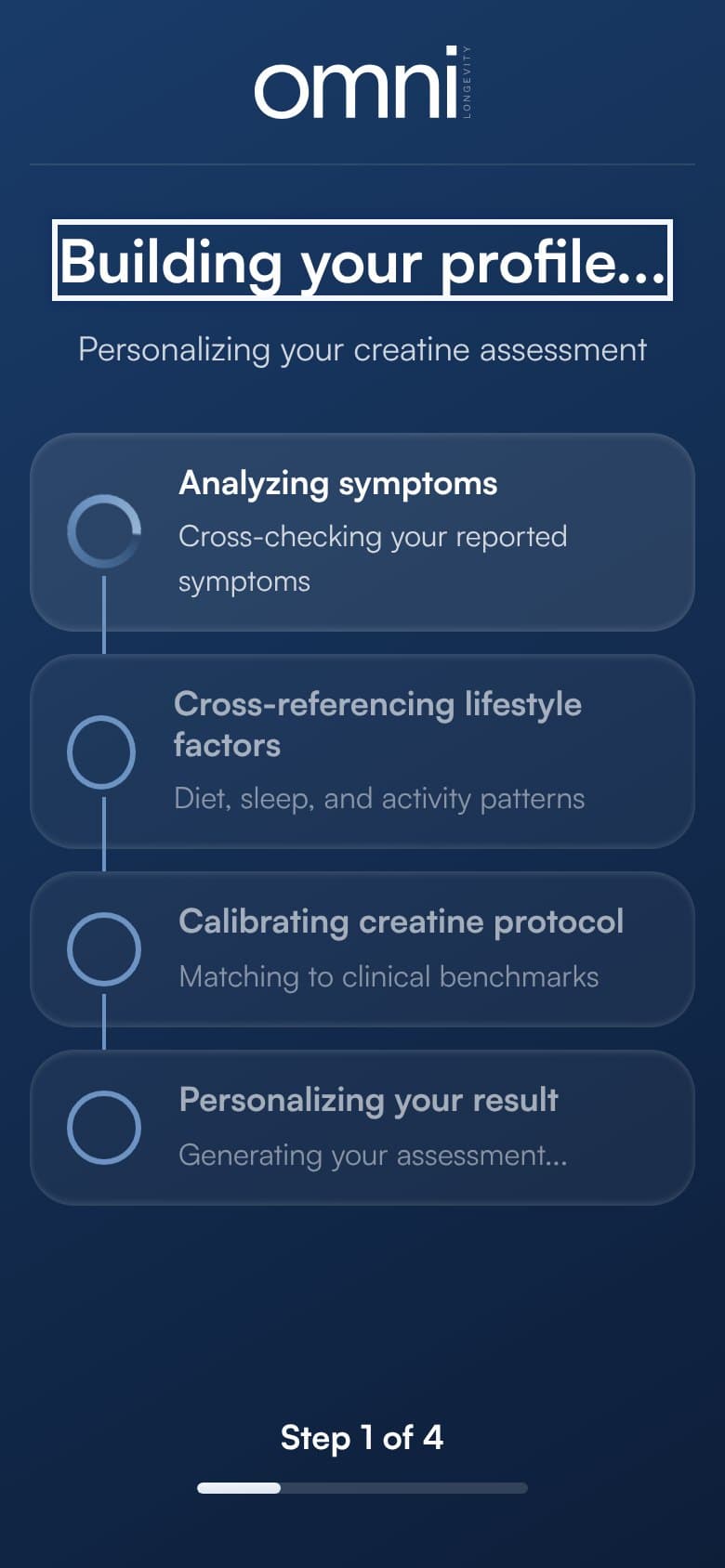 Loader — Building Your Profile