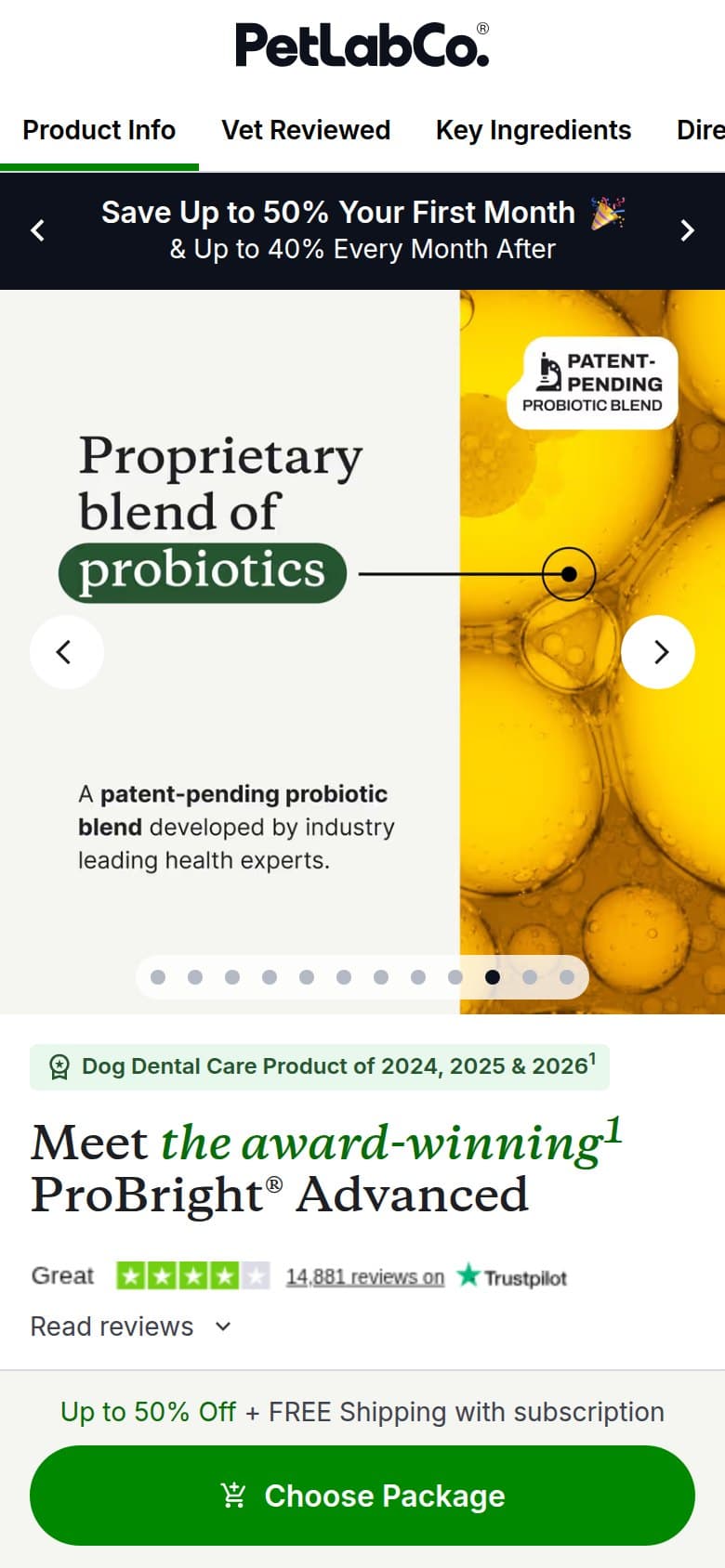 Carousel — Proprietary Probiotic Blend