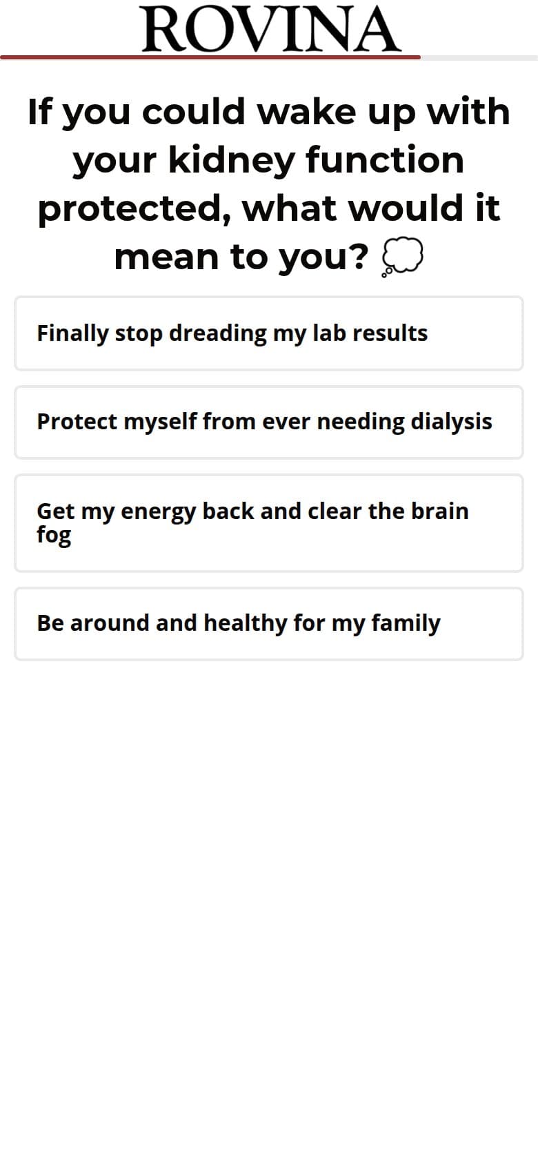 Q13 — What Protected Kidneys Would Mean
