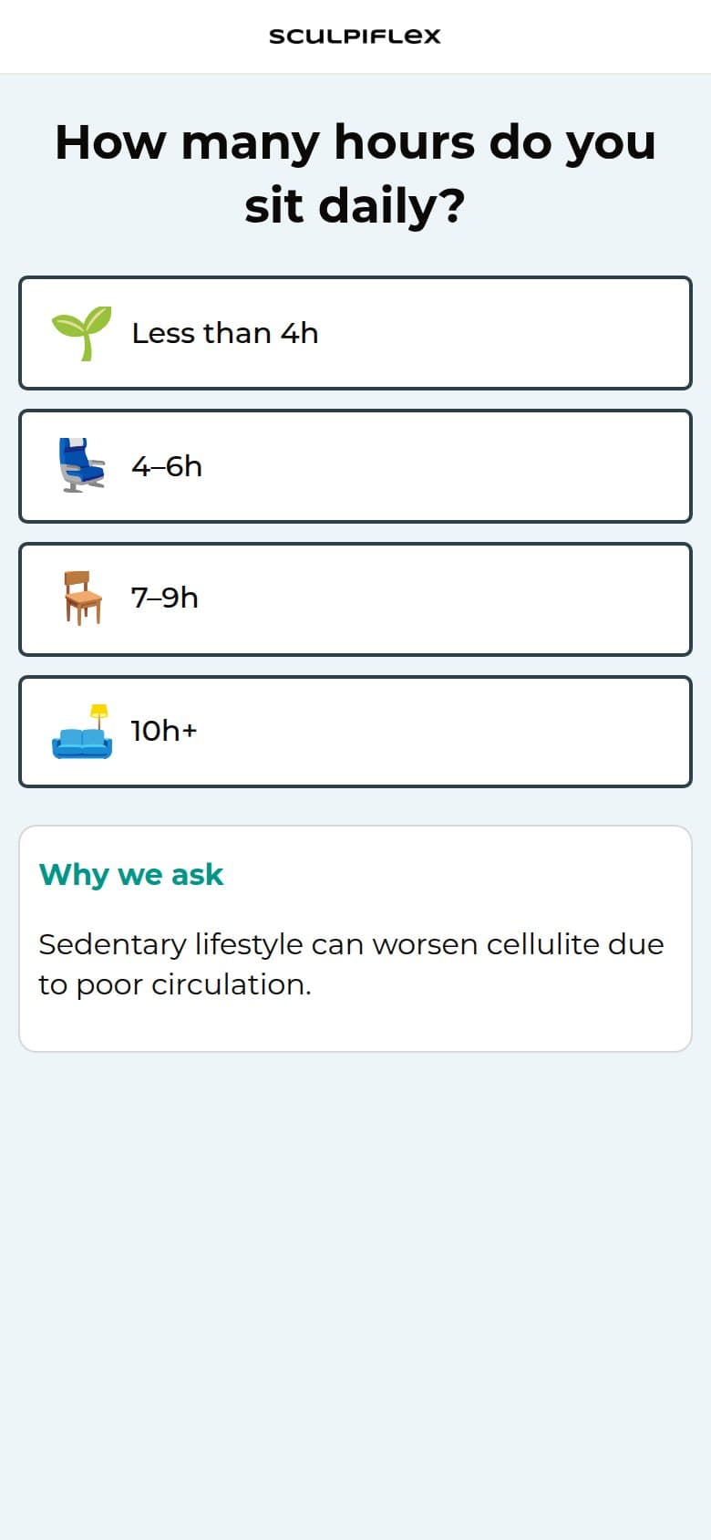Q5 — Daily Sitting Hours + Why We Ask