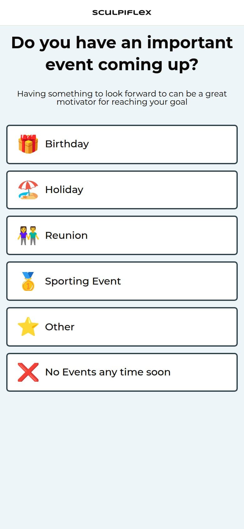 Q13 — Important Event Coming Up
