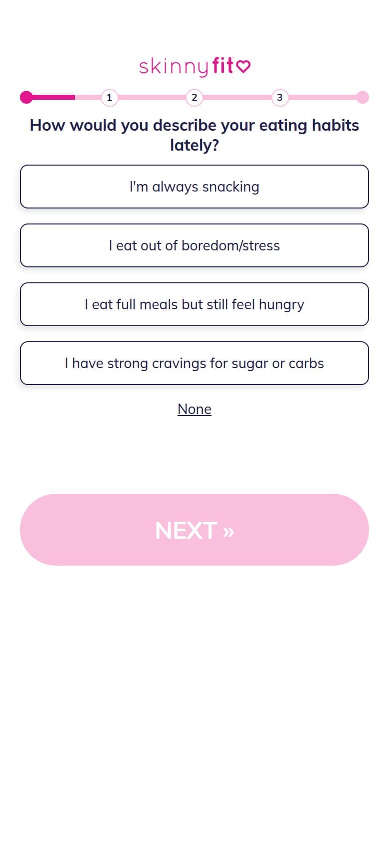 Q2 — Eating Habits Lately