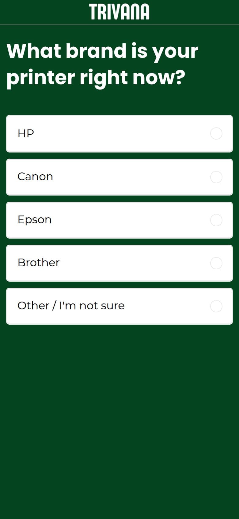 Q2 — What Brand Is Your Printer Right Now?