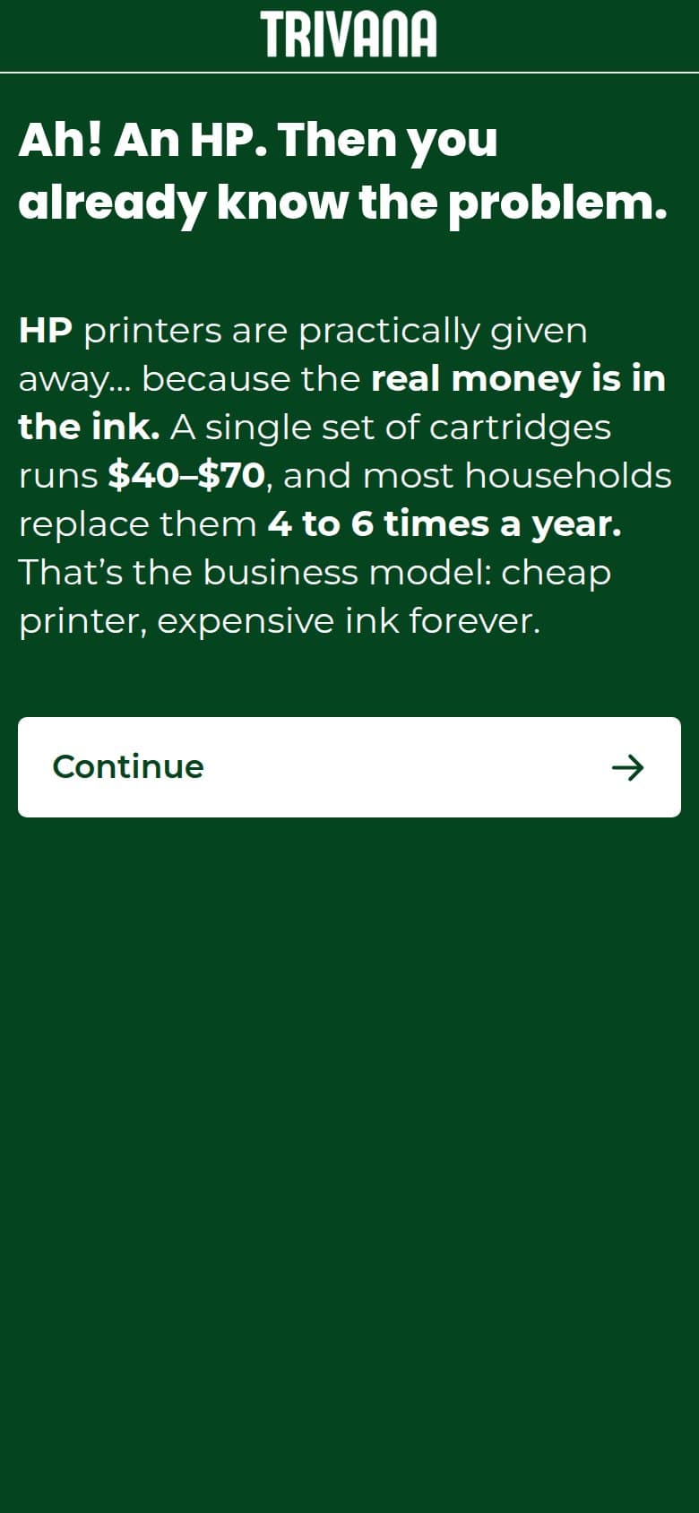 Interstitial — Ah! An HP. The Ink Business Model