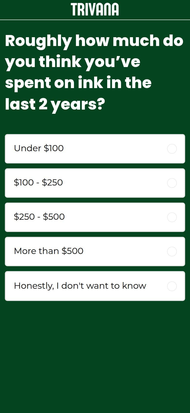 Q3 — Ink Spend in the Last 2 Years