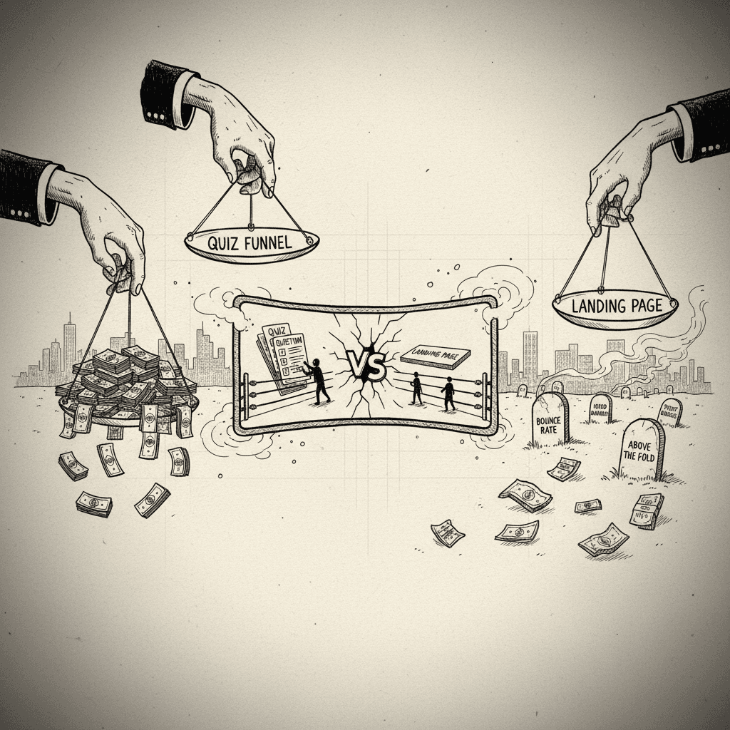 Quiz Funnel vs Landing Page: Which Converts Better for E-commerce?
